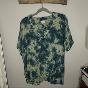 Wonderly Gauze Tie Dye Boho Top